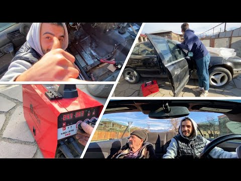 Novice Welders Restoring BMW E34 Floor - How We Did It! / დამწყებებმა შევაკეთეთ BMW E34 - ის იატაკი